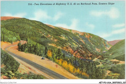 Delcampe - AETP11-USA-0938 - Two Elevations Of Highway U S 40 On Berthoud Pass - Eastern Slope - Denver
