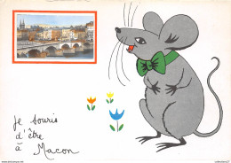 Delcampe - 71-MACON- JE SOURIS D'ÊTRE A MACON - Macon