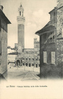 Delcampe - ITALIA  SIENA PALAZZO PUBBLICO VISTA DALLA CASTARELLA - Siena