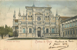 Delcampe - ITALIA  CERTOSA DI PAVIA FACCIATIA DELLA CHIESA - Pavia