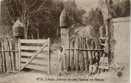 Delcampe - PC BRAZIL SAO PAULO ENTRADA EM UMA FAZENDA EM PIRACAIA REAL PHOTO PC (b64674) - São Paulo