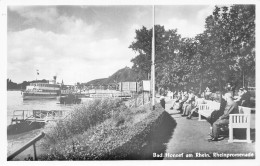Delcampe - B090 Germany Bad Honnef Am Rhein Rheinpromenade Steamboat RPPC Vintage Postcard - Welt