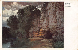 Delcampe - B073 Germany Hermann Ruedishuehli Felsenhoehle Cave Moonlight Postcard - Welt
