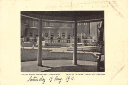 Delcampe - B074 Germany Muenchen Munich Grand Hotel Continental Garden Postcard - Welt