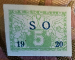 Delcampe - SILESIE 1920 Exprès. Surchargé. 5H Mi. 29a Neuf - Sonstige & Ohne Zuordnung