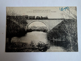 Delcampe - CPA Fontenay Le Comte Le Pont De Chemin De Fer Sur La Vendée (85) - Fontenay Le Comte