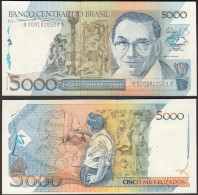 Delcampe - BRASILE 5000 CRUZADOS  1988 PIK 214 FDS - Brésil