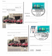 Delcampe - 113  Véhicule De Pompiers: 2 Entiers (c.p.) D'Allemagne, 1994 - Firebrigade Fire Engine Stationery Pc. Sapeurs-pompiers - Feuerwehr