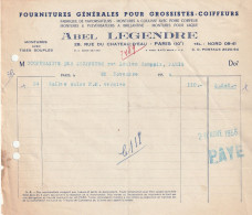 Delcampe - 75-A.Legendre....Fournitures Générales Pour Grossistes-Coiffeurs.....Paris 10 ème ..1956 - Perfumería & Droguería