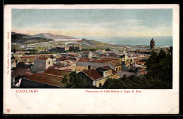 Delcampe - Cartolina Cagliari, Panorama Di Villa Nuova E Capo S. Elia - Cagliari