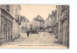Delcampe - CHAMPLITTE - Rue Du Bourg Et Place Du Marché - Très Bon état - Champlitte