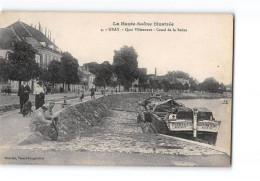 Delcampe - GRAY - Quai Villeneuve - Canal De La Saône - Très Bon état - Gray