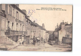 Delcampe - CHAMPLITTE - Place De La Gargouille Et Rue Du Bourg - Très Bon état - Champlitte
