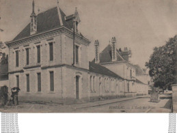 Delcampe - L21-24) RIBERAC (DORDOGNE) L ' ECOLE DES FILLES + TAMPON AU DOS TRAIN DES EQUIPAGES - ( 2 SCANS ) - Riberac