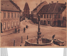 Delcampe - 67) MUTZIG - PLACE DU MARCHE  - EN 1940 - ( 2 SCANS ) - Mutzig