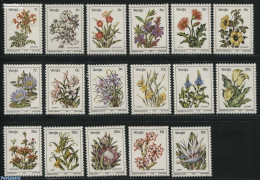 Delcampe - South Africa, Venda 1979 Definitives, Flowers 17v, Mint NH, Nature - Flowers & Plants - Venda