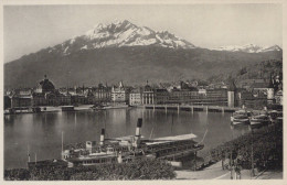Delcampe - Switzerland Lucerne Luzern Und Pilatus 2132m Lu Vintage Postcard #SBM544 - Luzern