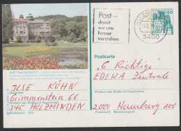Delcampe - BRD: 1978, GA- Bildpostkarte, 7841 Bad Salzschlirf, Nach Hamburg.     MWStpl. HOLZMINDEN - Bildpostkarten - Gebraucht