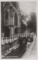 Delcampe - Netherlands Delft Echte Fotografie Nadruk Verboden Ingang Oude Kerk #SBT624 - Delft