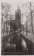 Delcampe - Netherlands Delft Oude Met Kerk Nadruk Verboden Zuid Holland #SBT620 - Delft