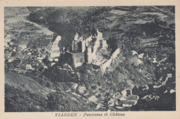 Delcampe - Luxembourg Vianden Panorama Et Château Vintage Postcard #SBU940 - Vianden