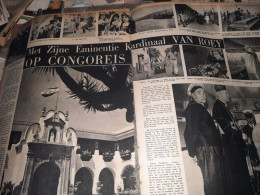 Delcampe - Met Zijne Eminentie Kardinaal Van Roey Op Congoreis 1948 Knipsel Coupure - Non Classés