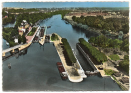 Delcampe - Bougival. Les Ecluses (Péniche). Vue D'avion. - Bougival