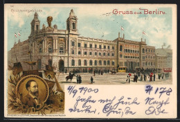 Delcampe - Lithographie Berlin, Partie Am Reichspostgebäude - Mitte