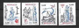 Delcampe - Monaco Nos 2410/2413 , Neufs ** Sans Charniere, Ttb . - Neufs