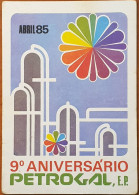 Delcampe - PORTUGAL Advertising Pocket Calendar - 1985-86 "9th Anniversary PETROGAL, E.P.";  CONDITION: See Photos - Kleinformat : 1981-90