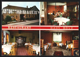 Delcampe - AK Gey über Düren /Rhld., Restaurant-Cafe Bolz, Broichstrasse 17, Innenansichten - Düren
