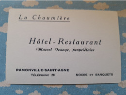 Delcampe - CARTE COMMERCIALE RESTAURANT HOTEL DU PARC LAVELANET - Visitenkarten