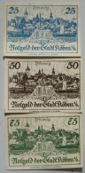 Delcampe - Notgeld Chobienia / Köben A.O. - 25 Pfennig + 50 Pfennig + 75 Pfennig 1920 (GM 714.2) - Pologne