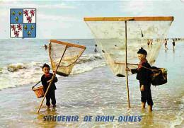 Delcampe - Carte Postale - 59 - Bray Dunes - Pecheurs De Crevettes - Enfants - Blasons - Plages - CPM - Voir Scans Recto-Verso - Po - Bray-Dunes