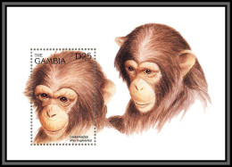 Delcampe - 80906 Gambia Gambie Mi BF N°282 Chimpanzee Chimpanzés Singes Ape Apes Monkeys TB Neuf ** MNH Animaux Animals 1996 - Gambia (1965-...)