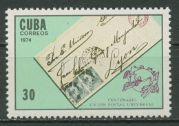 Delcampe - Kuba 1974 Weltpostverein UPU Brief Emblem 1962 Postfrisch - Neufs