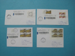 Delcampe - Lot 4 Recommande Covers Sid To Brezovia, Drajkovce Dragash Strpce Serbia Kosovo 2015,16 Those Post Do Not Exist Any More - Serbie