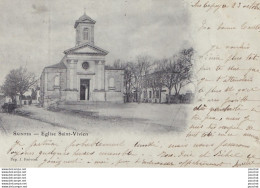 Delcampe - 17) SAINTES - EGLISE SAINT VIVIEN - 1901 - ( 2 SCANS ) - Saintes