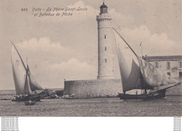 Delcampe - C16-34) CETTE (HERAULT) LE PHARE SAINT LOUIS ET BATEAUX DE PECHE - VOILIERS  - ( 2 SCANS ) - Sete (Cette)