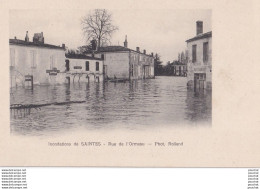 Delcampe - C15-17) SAINTES - INONDATIONS  DE  1904 - RUE DE L ' ORMEAU - ( 2 SCANS ) - Saintes