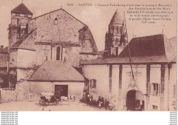 Delcampe - C17-17) SAINTES - CASERNE TAILLEBOURG SITUEE DANS PUISSANT MONASTERE - ANIMEE - ATTELAGE - 2 SCANS. - Saintes