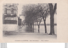 Delcampe - C15-17) SAINTES - INONDATIONS  DE  1904 - QUAI REVERSEAUX - ( 2 SCANS ) - Saintes