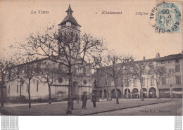 Delcampe - C12-81) REALMONT (TARN) L ' EGLISE - ANIMEE - HABITANTS - Realmont