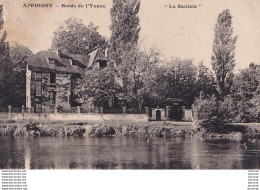 Delcampe - C10-89) APPOIGNY - BORDS  DE L ' YONNE  " LA SAULAIE " -  ( 2 SCANS ) - Appoigny