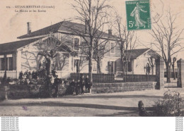 Delcampe - F20-33) GUJAN MESTRAS (GIRONDE) LA MAIRIE ET LES ECOLES - ANIMEE - ECOLIERS - Gujan-Mestras