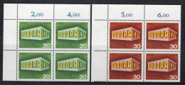 Delcampe - (B) Duitsland CEPT 583/584 (4 St) MNH - 1969 - 1969