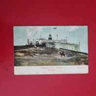 Delcampe - Carta Postale - Postcard - POSTAL CIRCULADA 1918 - MONTEVIDEO, URUGUAY - FORTALEZA, CERRO - Uruguay