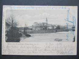 Delcampe - AK Wieselburg Mitterwasser B. Scheibbs 1902 Nach Parsch /D*67048 - Scheibbs