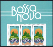 Delcampe - Brasil - Brazil 2025 ** Bossa Nova: Music, Guitar, Sugarloaf Mountain, Rio De Janeiro. Top Sheet - Neufs