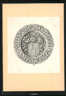 Delcampe - Exlibris Otto Feist, Wappen Mit Ornamenten - Bookplates